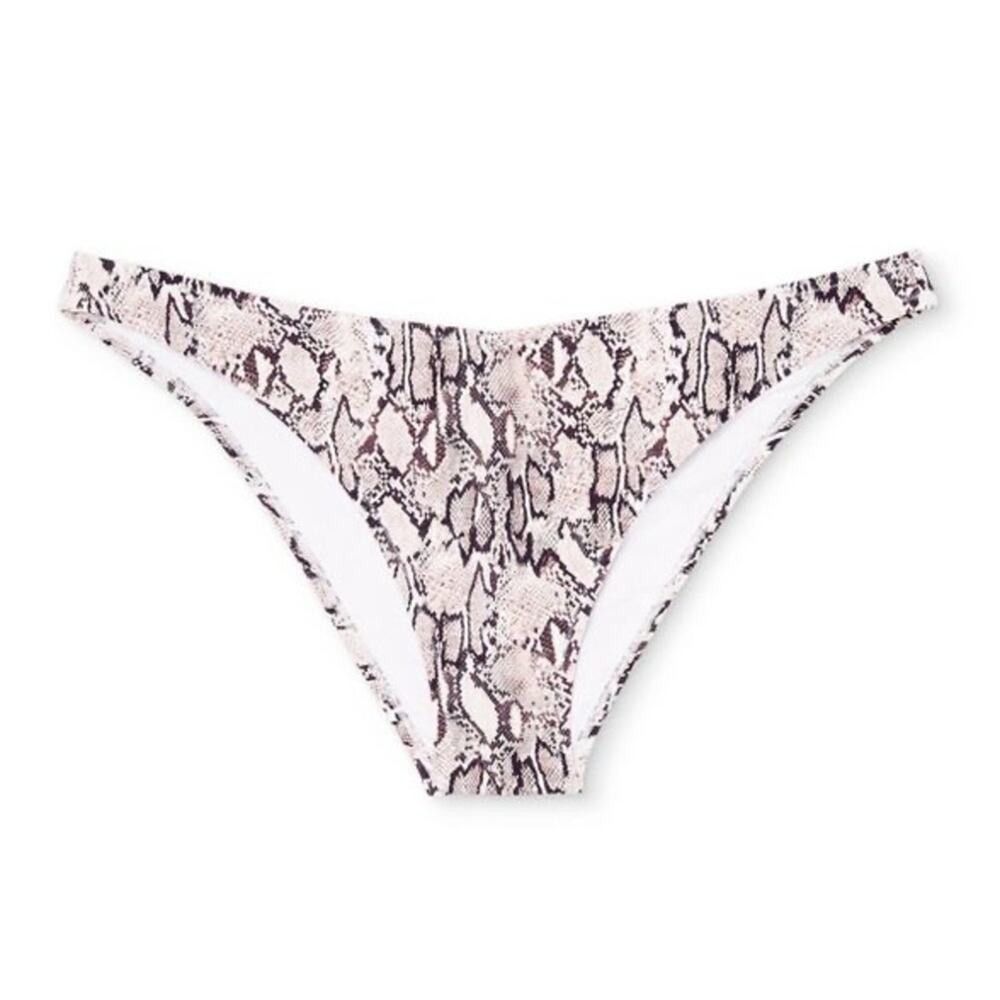 High Leg High Waist Extra Cheeky Bikini Bottom L 12 -14  NWT